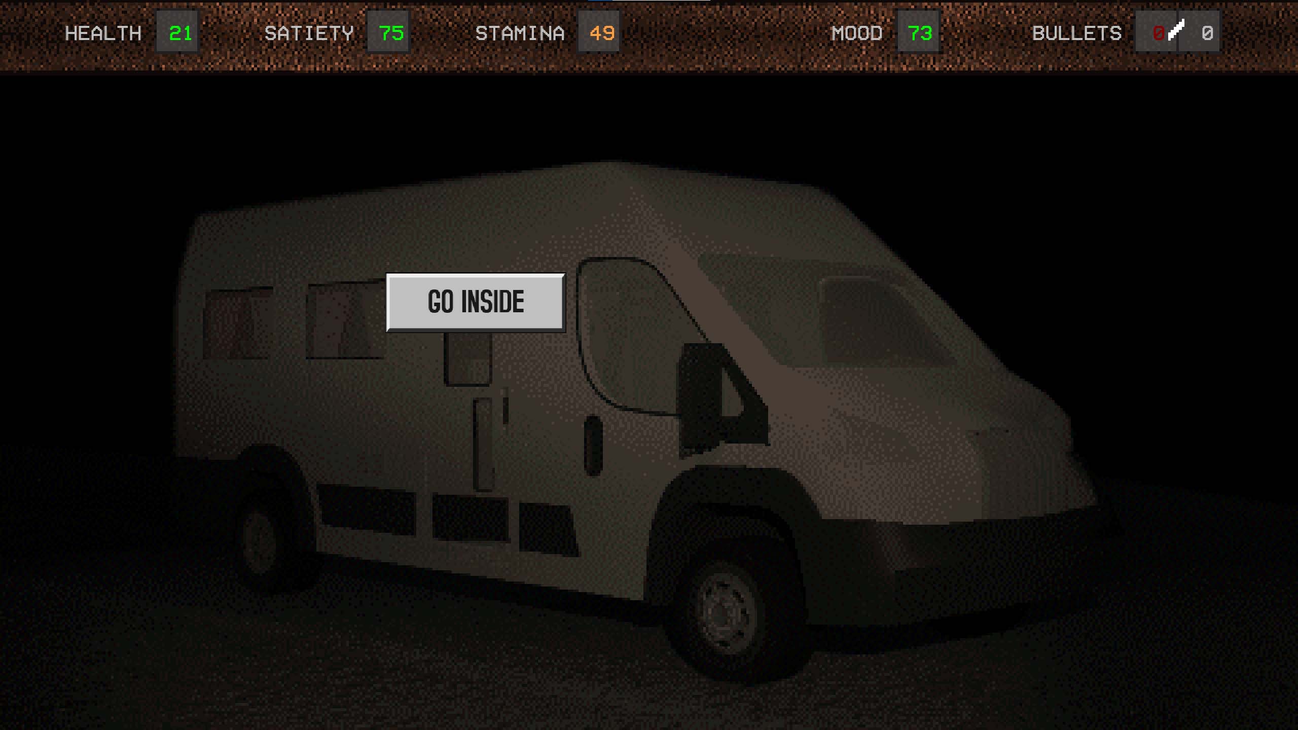 gameplay screenshot - RV Exterior, dark