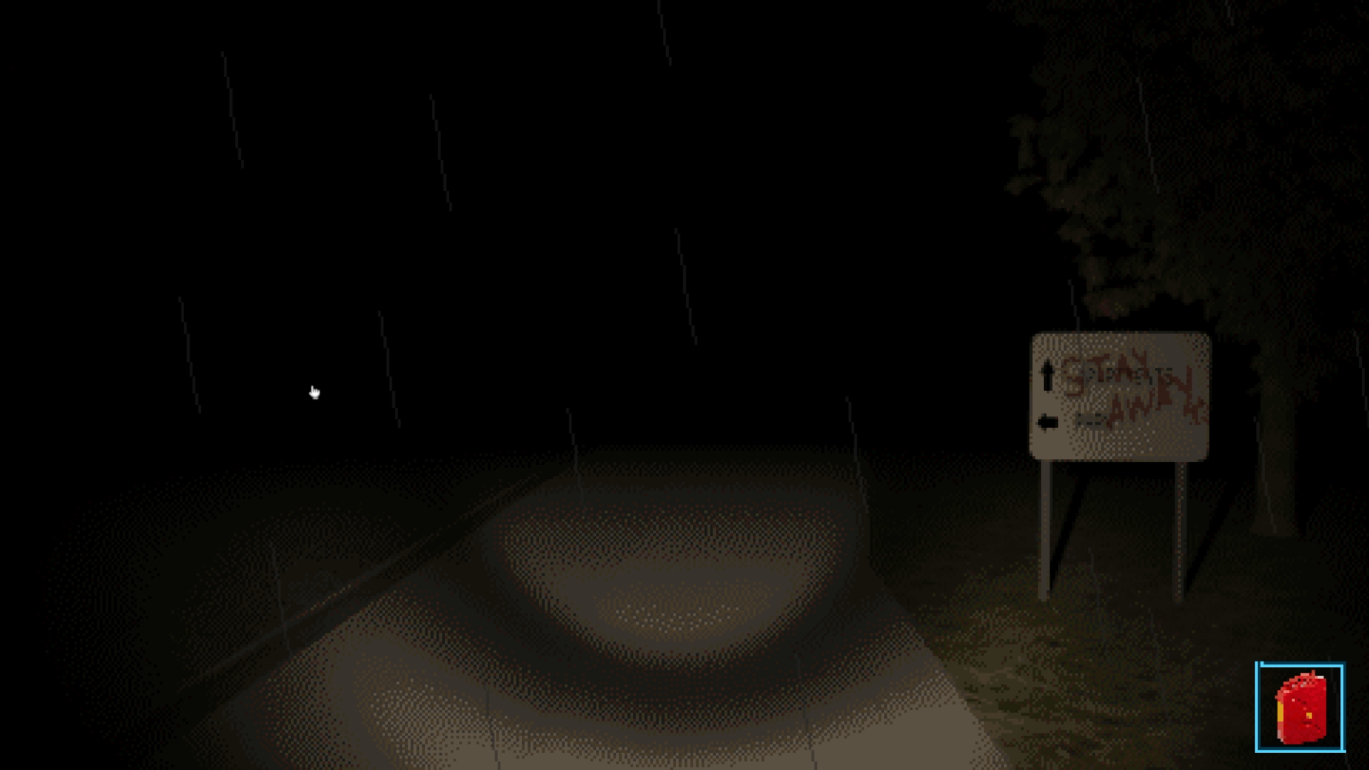 gameplay screenshot - dark road
